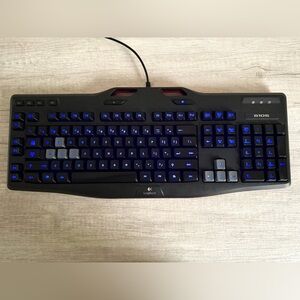 Logitech G105 Model Y-U0013 Wired Gaming Keyboard w/ Blue LED Backlighting